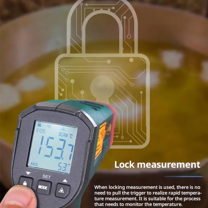 Industrial Laser Temperature Sensor - Termómetro Digital UNI-T UT306S UT306C, pistola