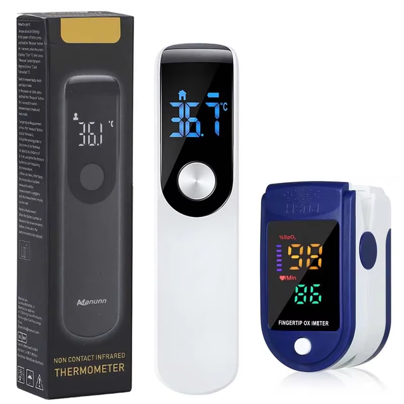 Industrial Laser Temperature Sensor - Termómetro infrarrojo para fiebre, LCD Digital,