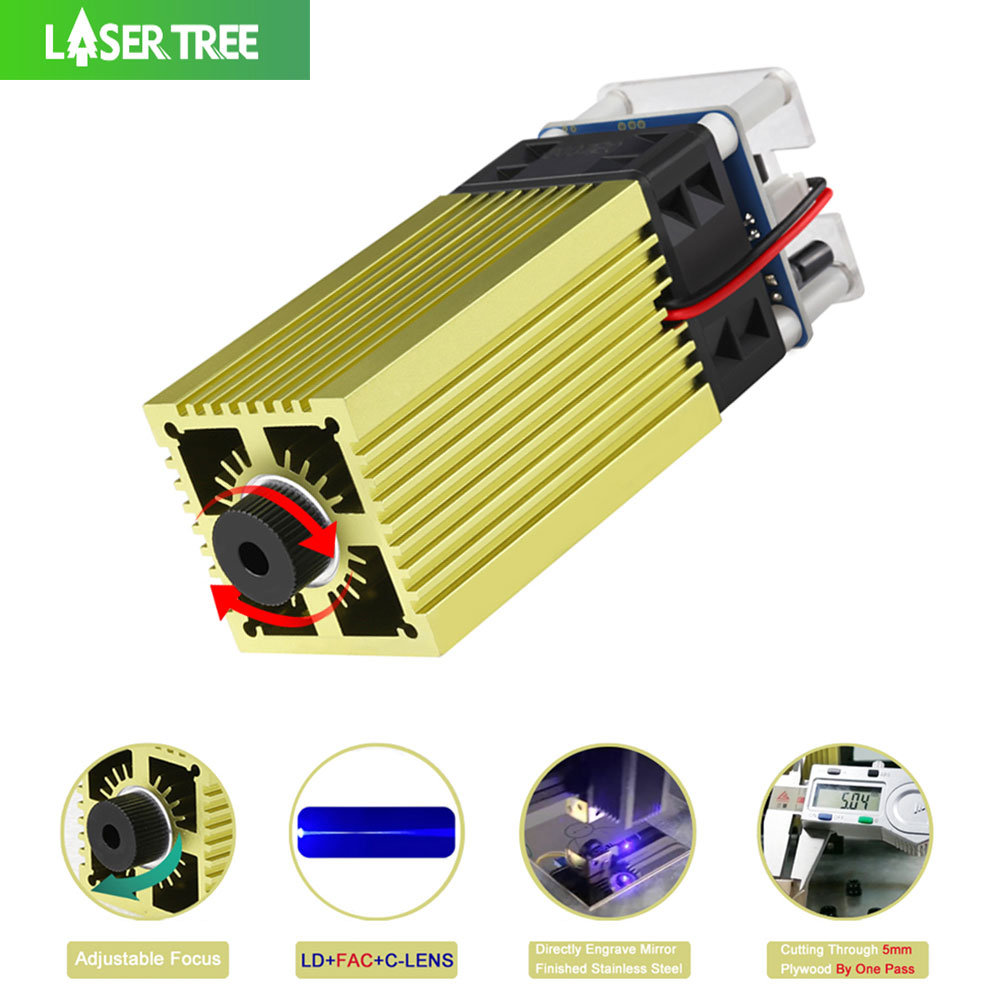 Metal Laser Cutter Head - Árbol láser 4W 5W módulo láser