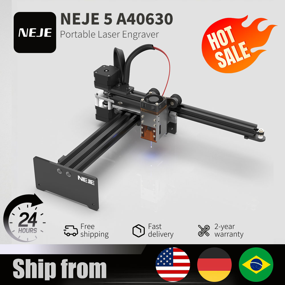 Industrial Laser Etching Machine - NEJE 5 A40630 20W Grabador Láser
