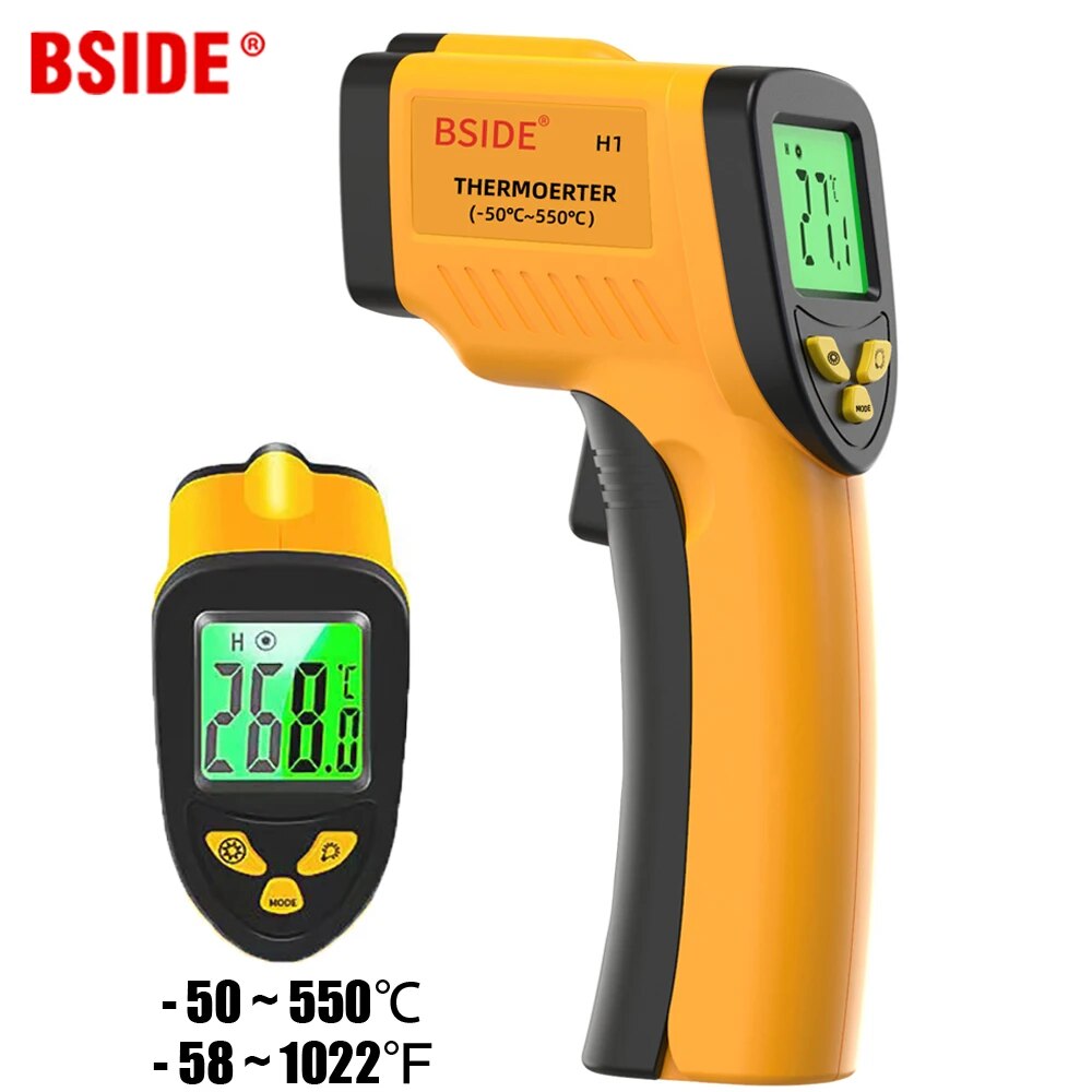 Industrial Laser Temperature Sensor - Termómetro Digital infrarrojo sin contacto, pistola