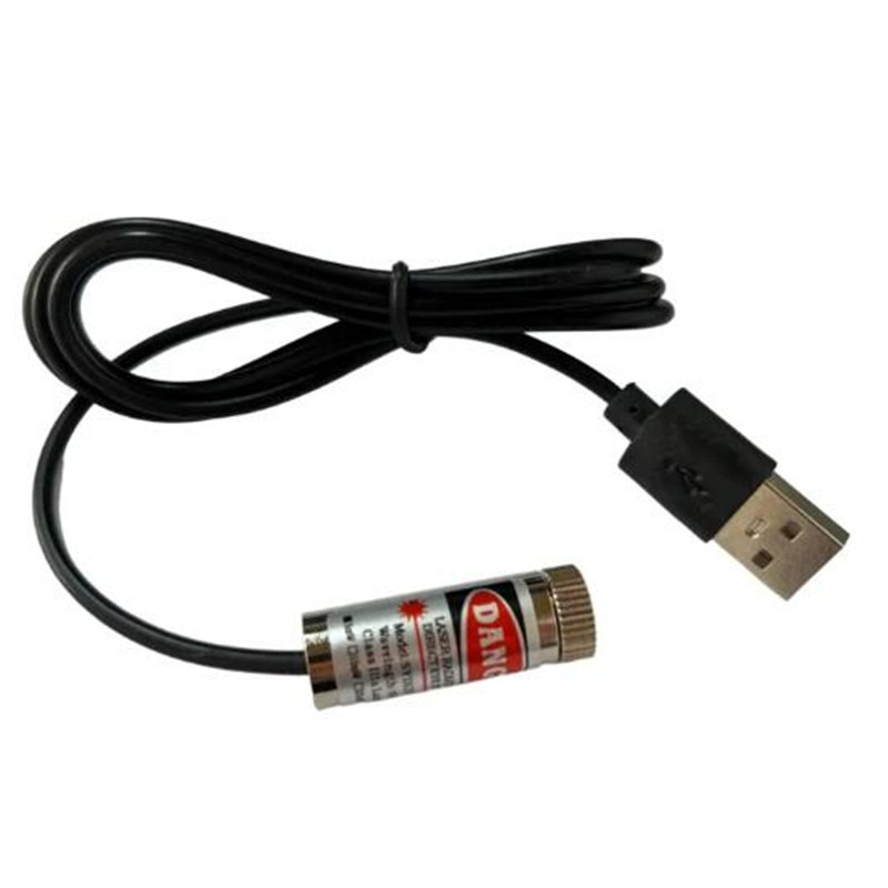 Industrial Laser Line Generator - Módulo láser con conector USB, 12mm,