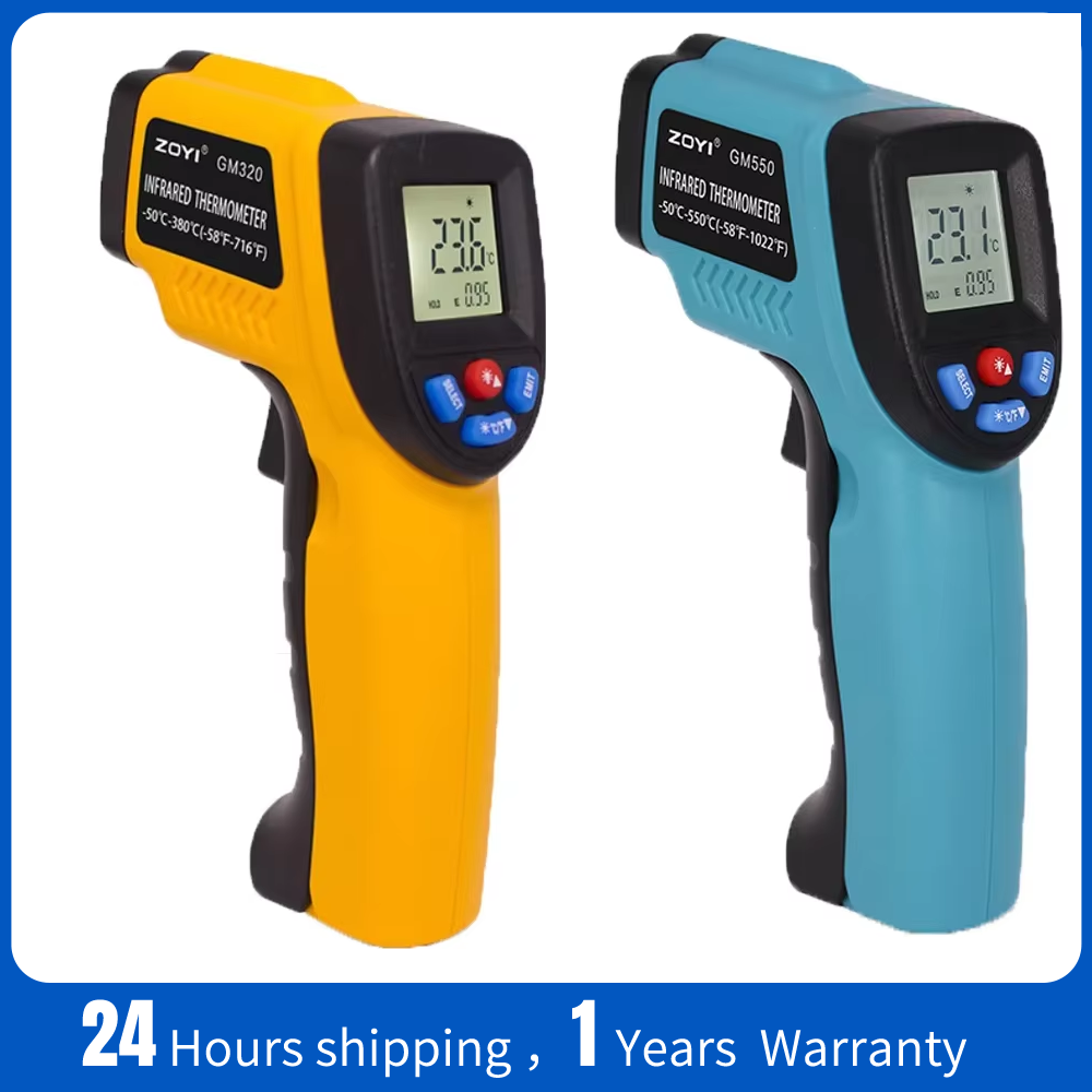 Industrial Laser Thermometer Gun - Termómetro Infrarrojo Portátil, Pistola de Temperatura
