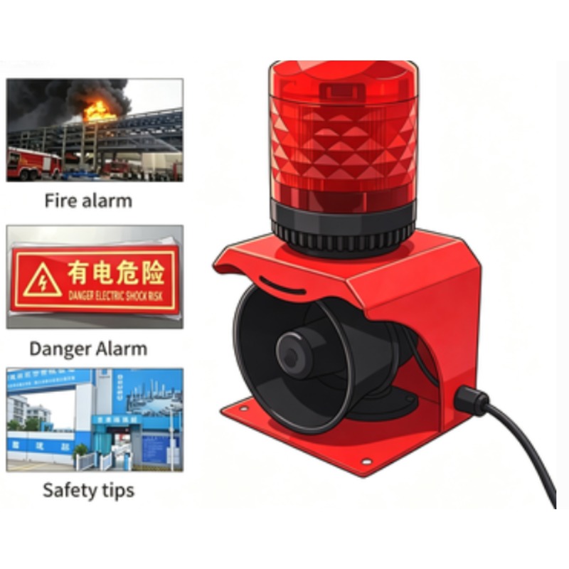 Industrial Visual - Sirena de Seguridad Portátil para Interiores