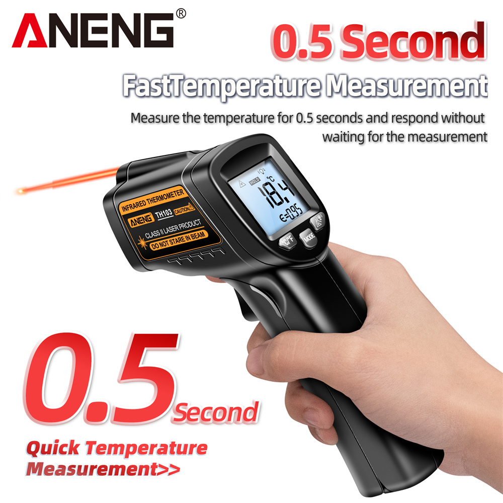 Termómetro láser infrarrojo, p - Industrial Laser Thermometer Gun reseña y precio