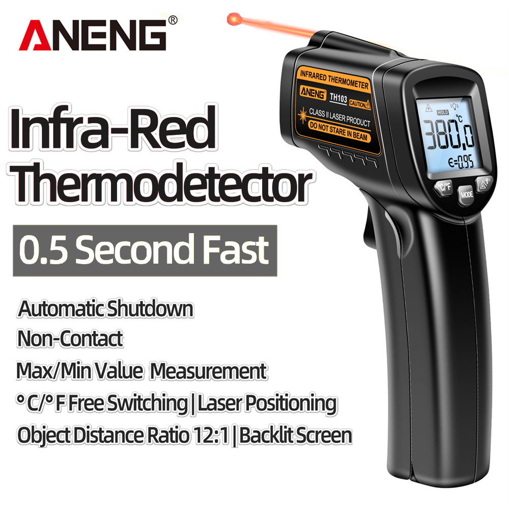 Termómetro láser infrarrojo, p - Industrial Laser Thermometer Gun reseña y precio