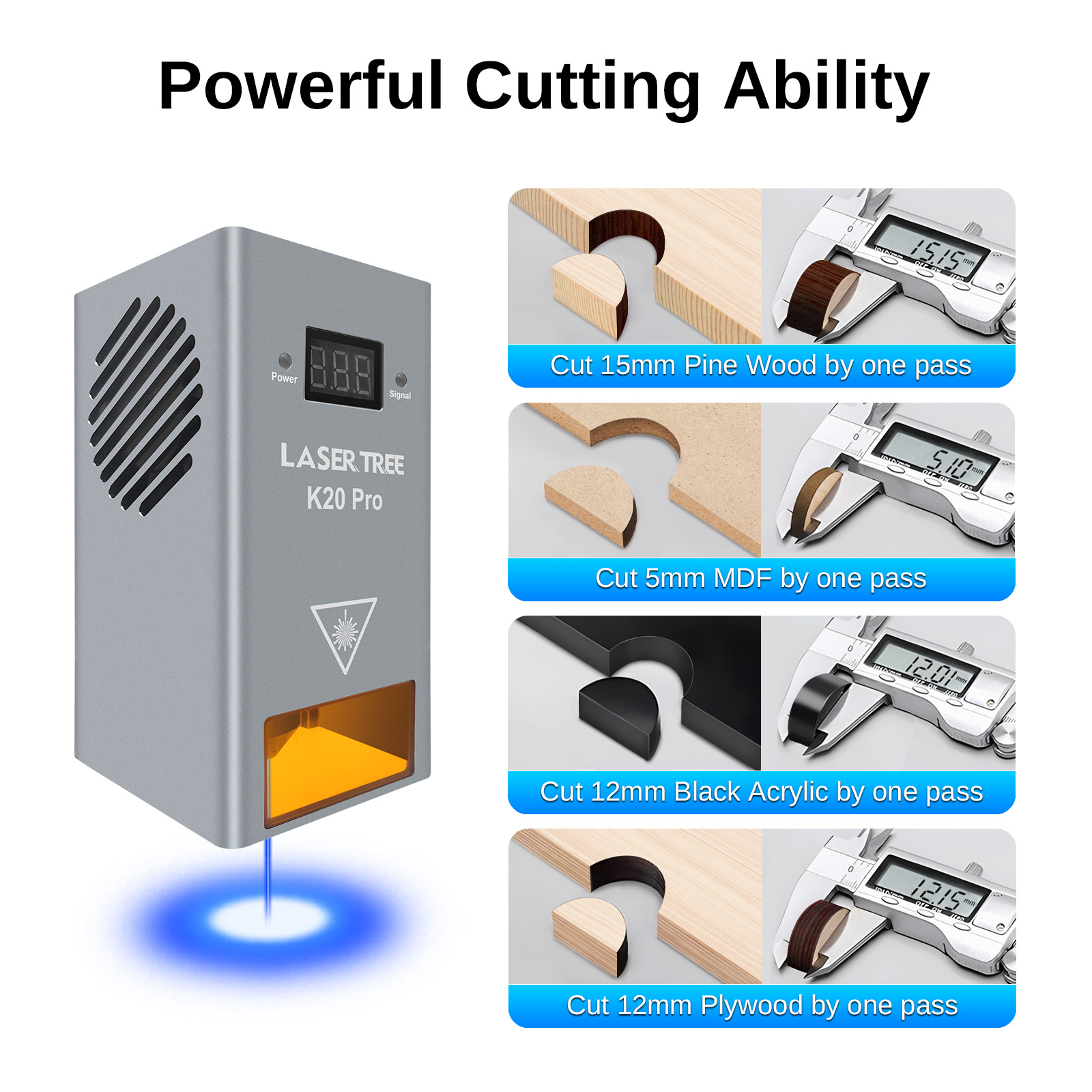 Cabezal láser de potencia ópti - Metal Laser Cutter Head reseña y precio