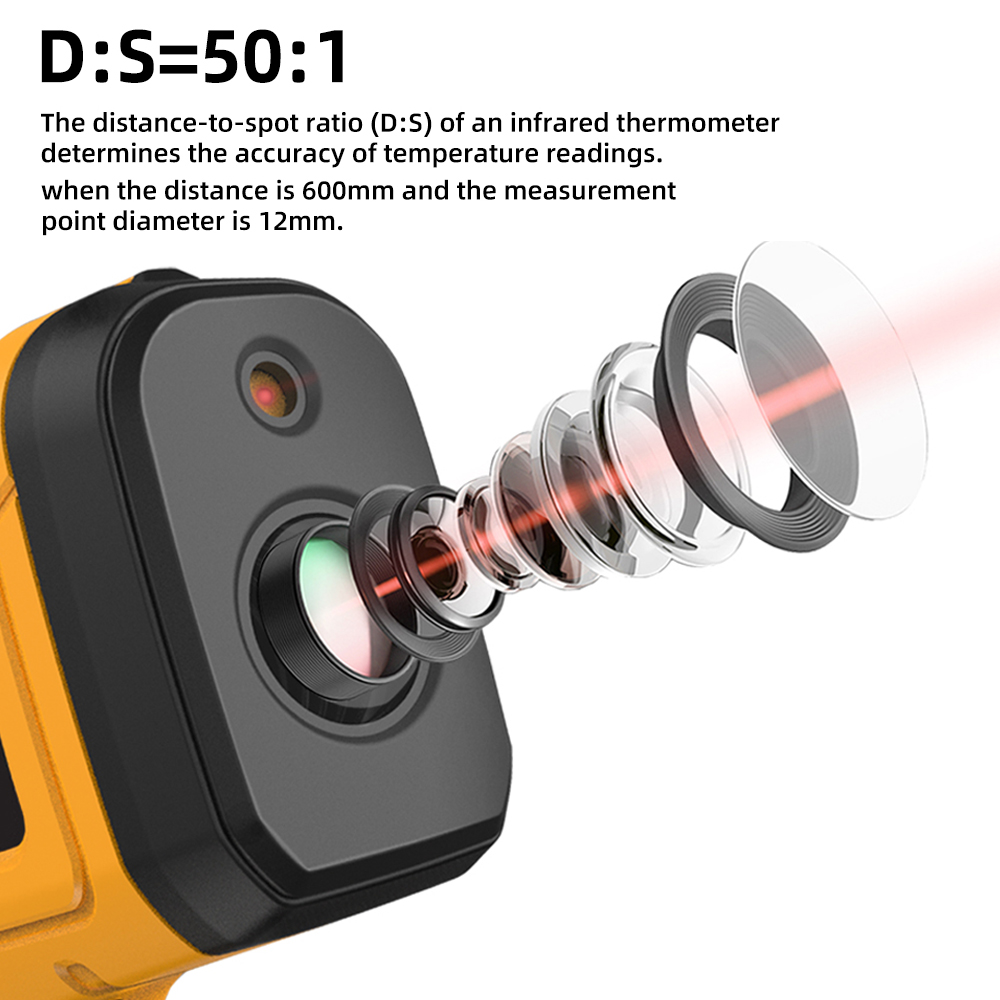 BSIDE -50 ~ 1400C Termómetro i - Industrial Laser Temperature Sensor reseña y precio