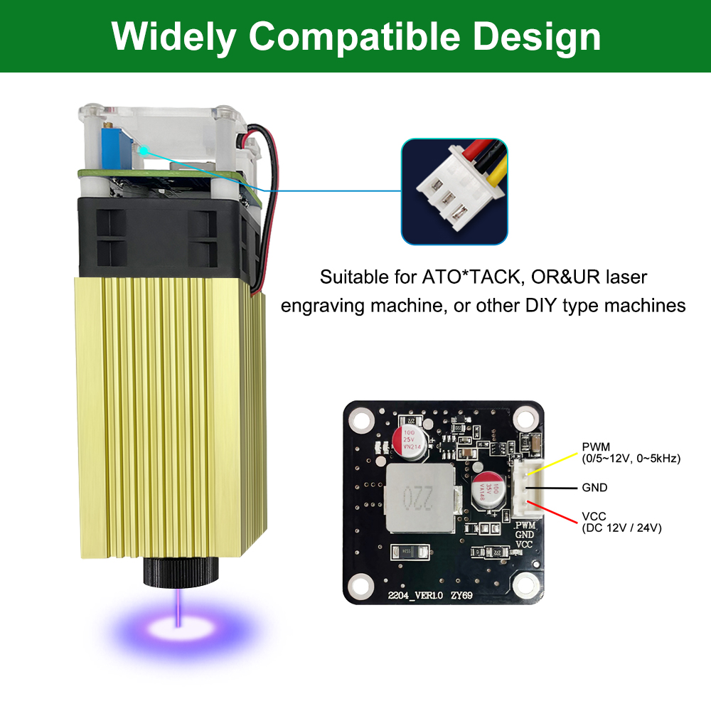 Árbol láser 4W 5W módulo láser - Metal Laser Cutter Head reseña y precio
