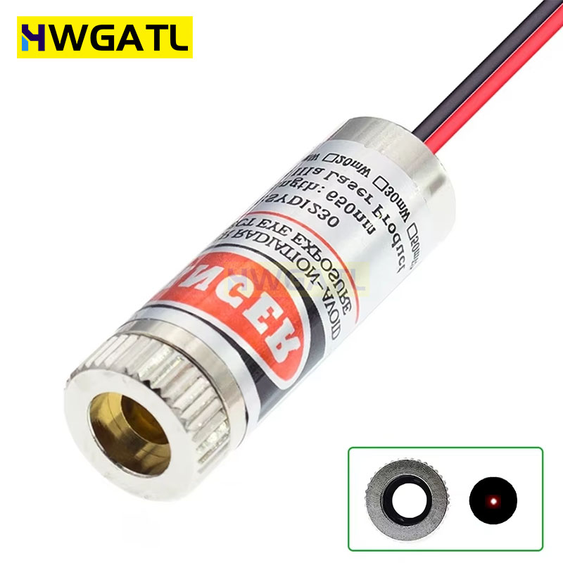 650nm 5mW punto rojo/línea/mód - Laser Focus Lens reseña y precio