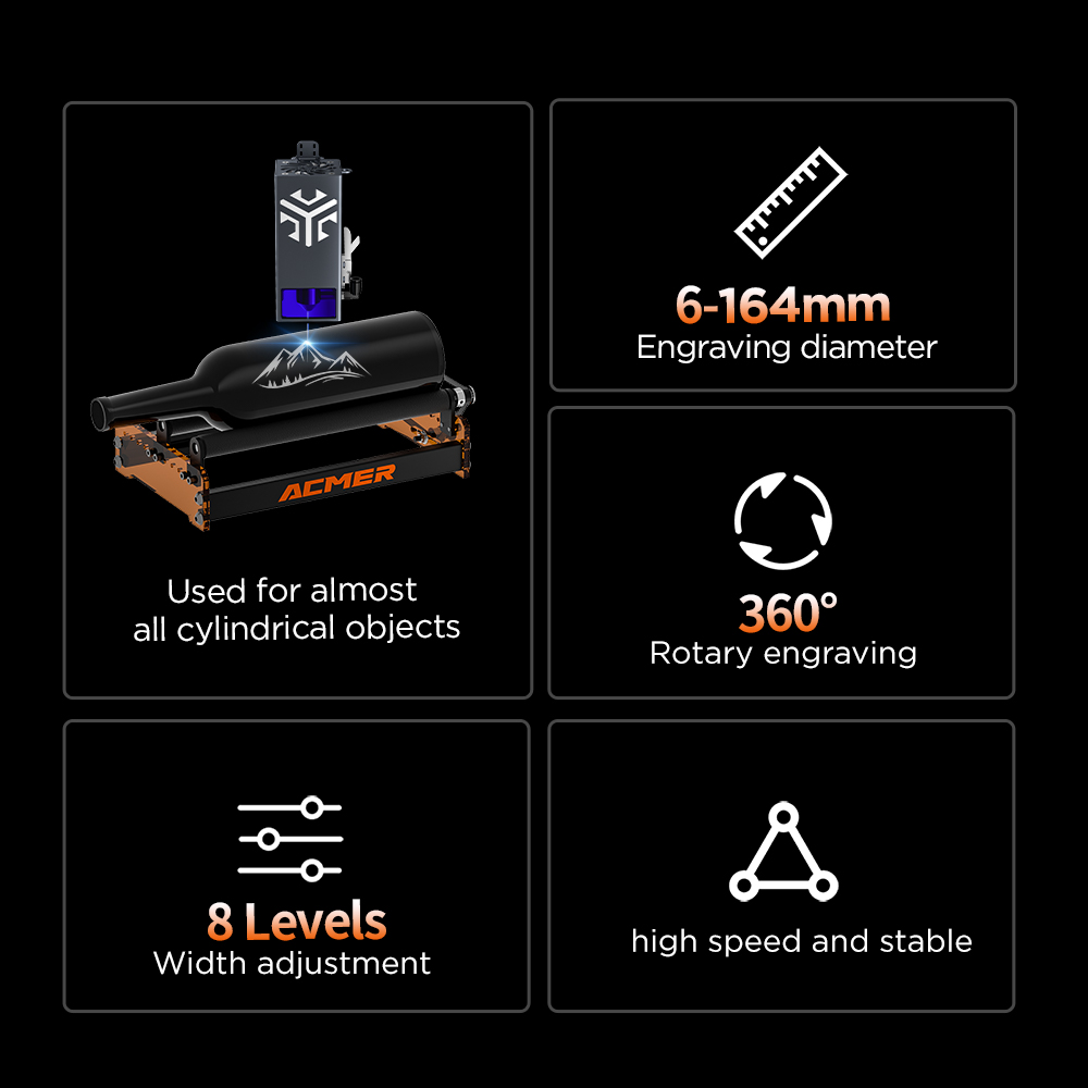 Rodillo giratorio láser ACMER  - Industrial Laser Equipment reseña y precio