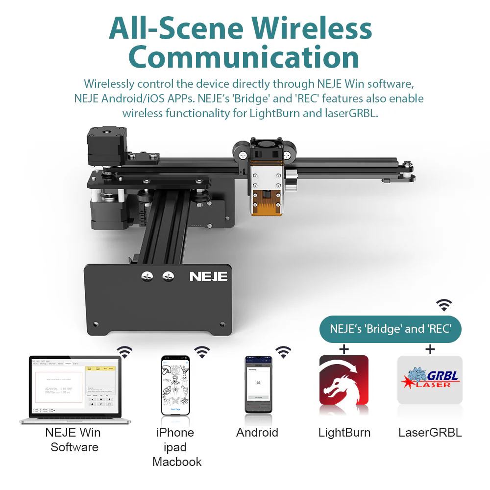 NEJE 5 A40630 20W Grabador Lás - Industrial Laser Etching Machine reseña y precio