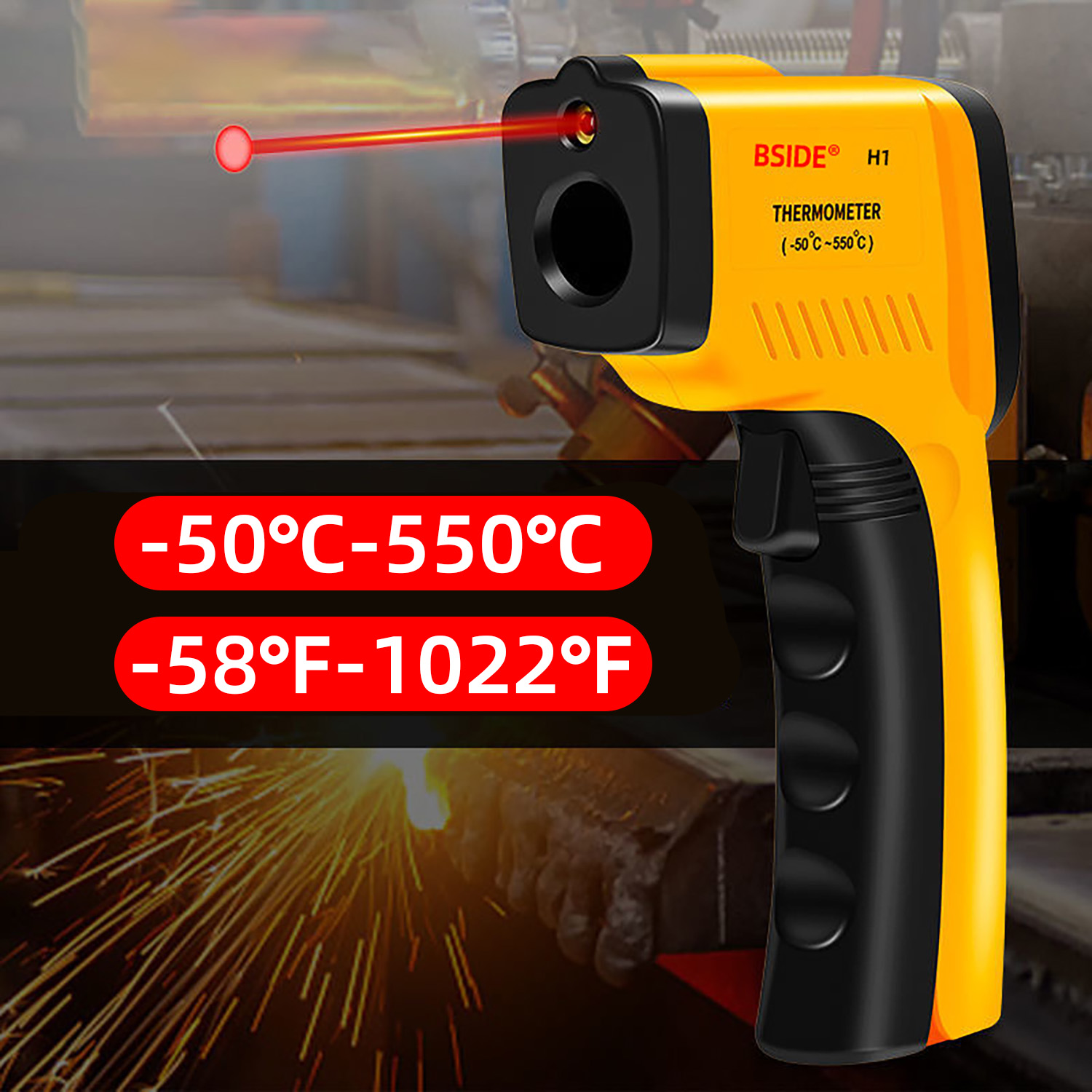 Termómetro Digital infrarrojo  - Industrial Laser Temperature Sensor reseña y precio
