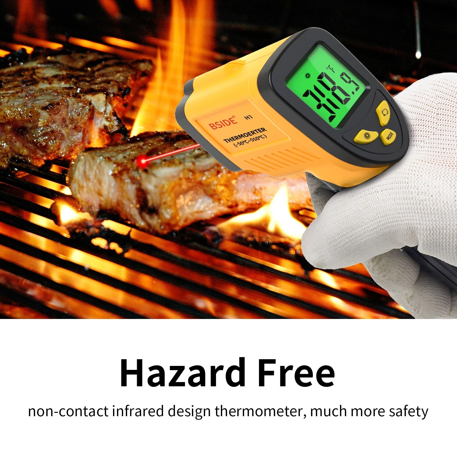 Termómetro Digital infrarrojo  - Industrial Laser Temperature Sensor reseña y precio