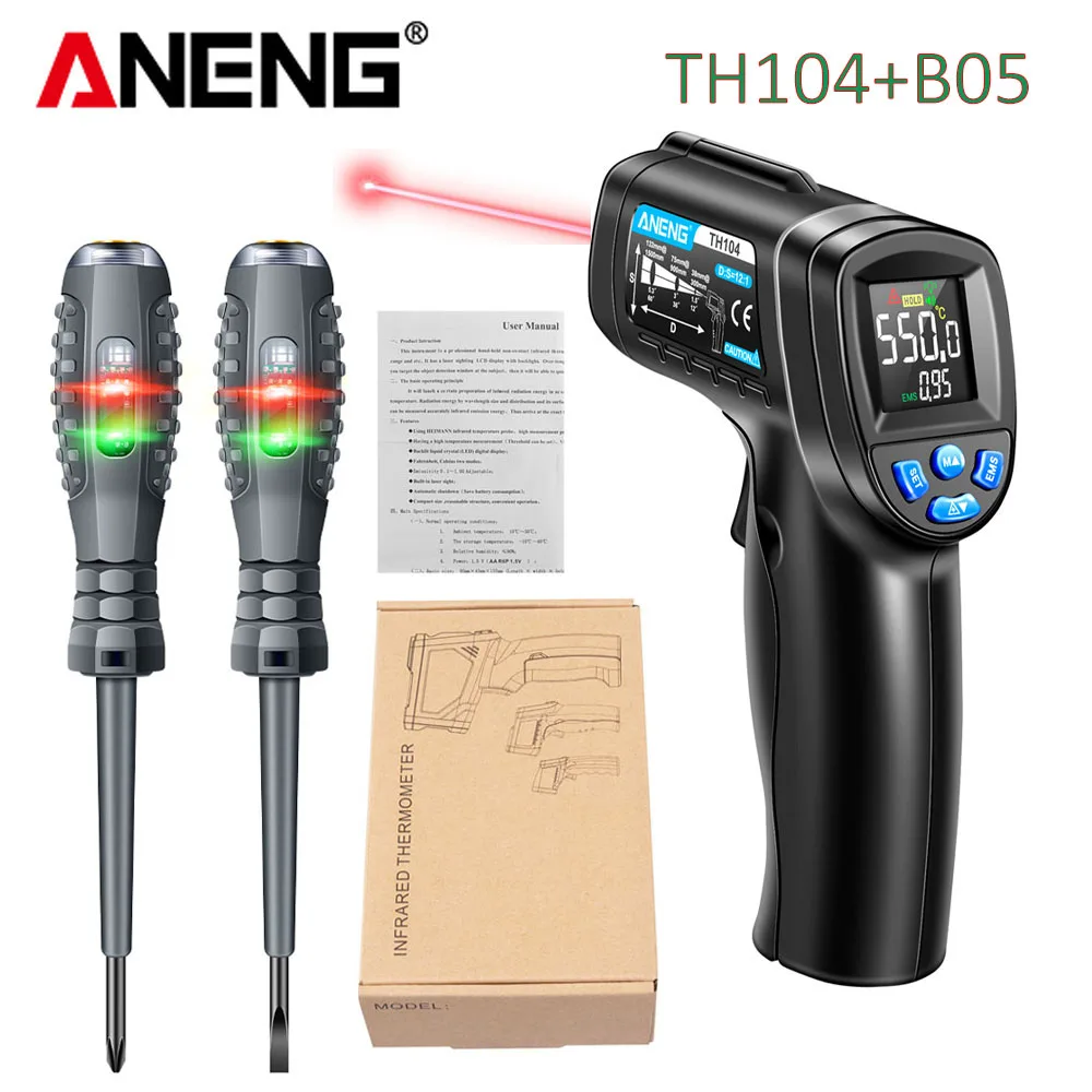 Termómetro Infrarrojo Industri - Industrial Laser Thermometer Gun reseña y precio