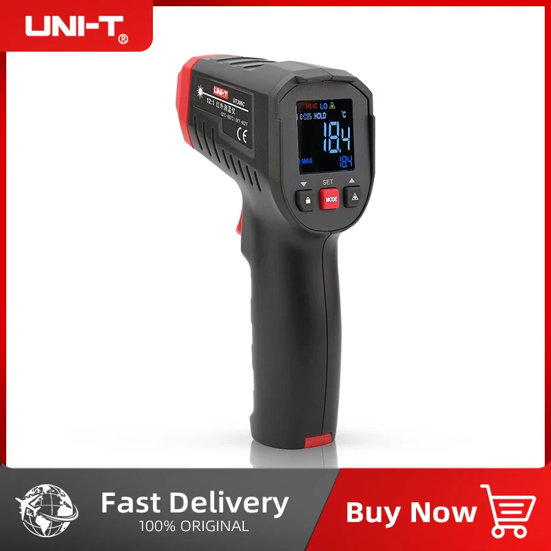 Termómetro Digital UNI-T, medi - Industrial Laser Thermometer Gun reseña y precio