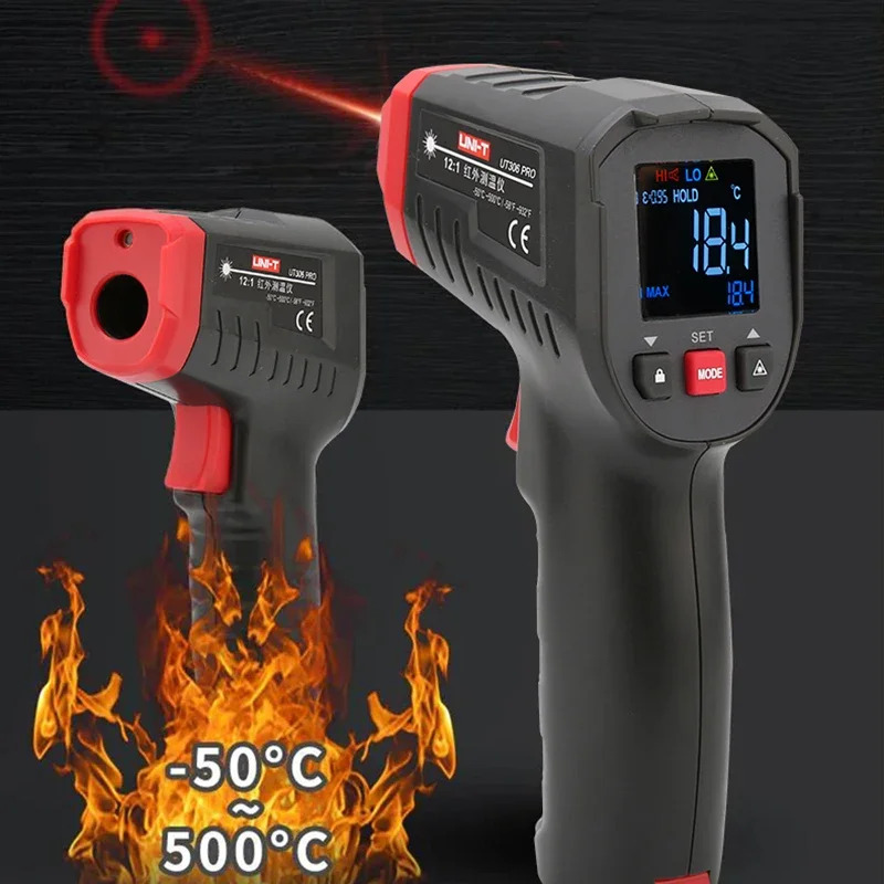 Termómetro Digital UNI-T, medi - Industrial Laser Thermometer Gun reseña y precio