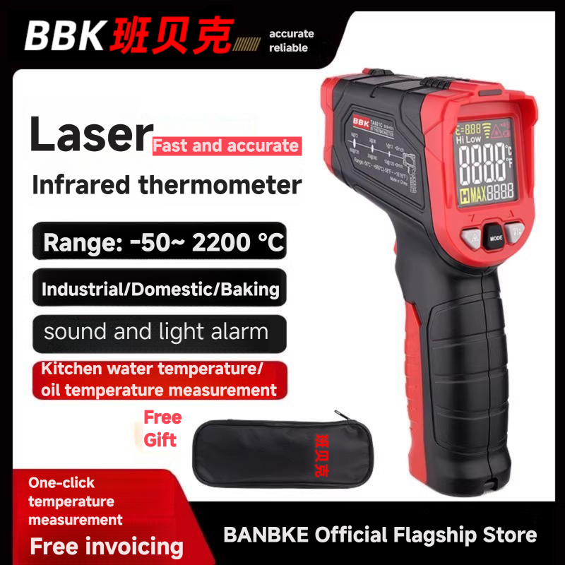 Termómetro de instrumento de t - Industrial Laser Thermometer Gun reseña y precio
